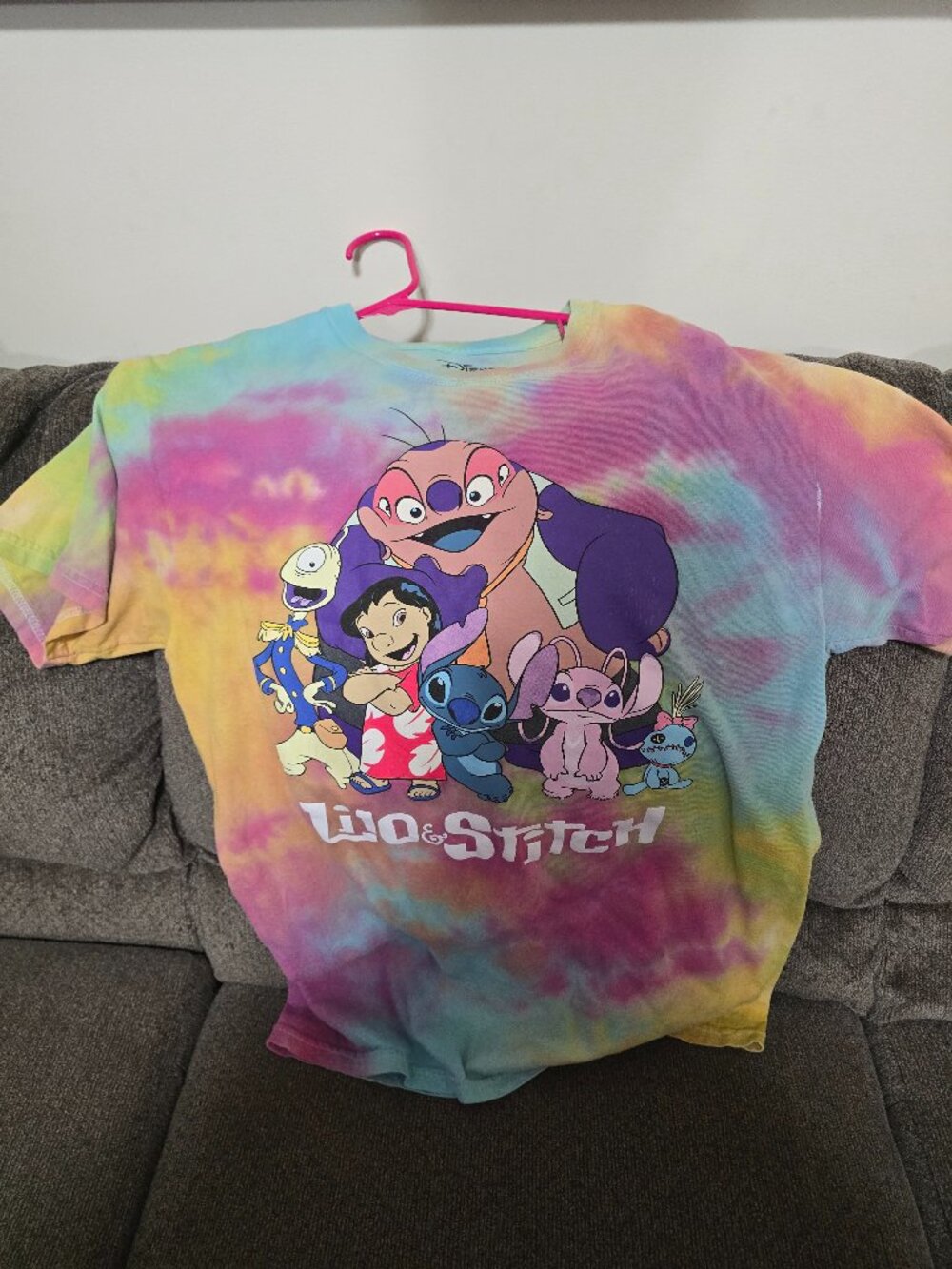Disney Lilo & Stitch Tie-Dye Graphic T-Shirt